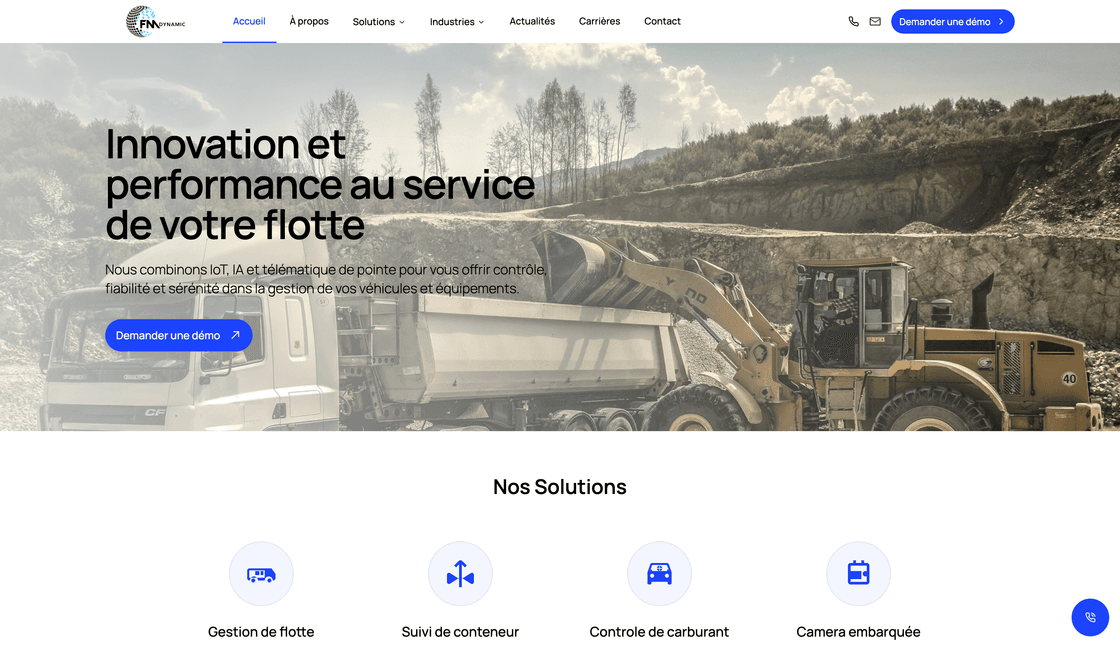 Homepage of FM Dynamic