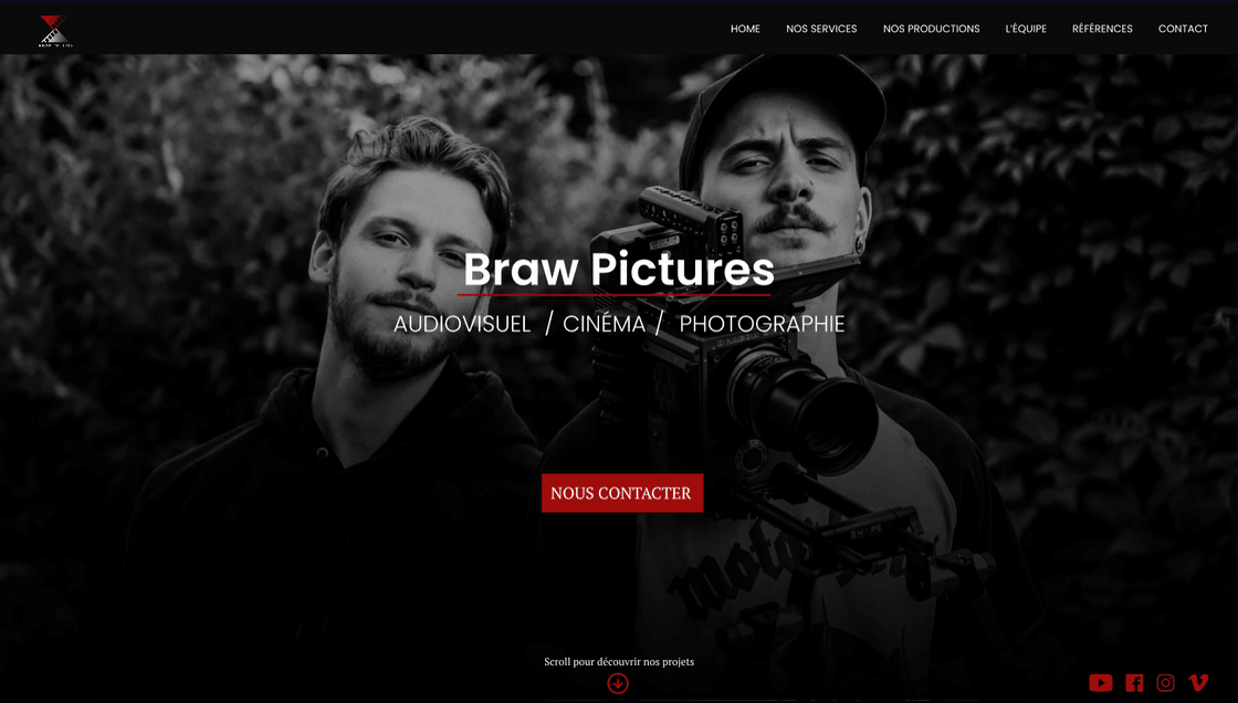 Homepage of brawpictures