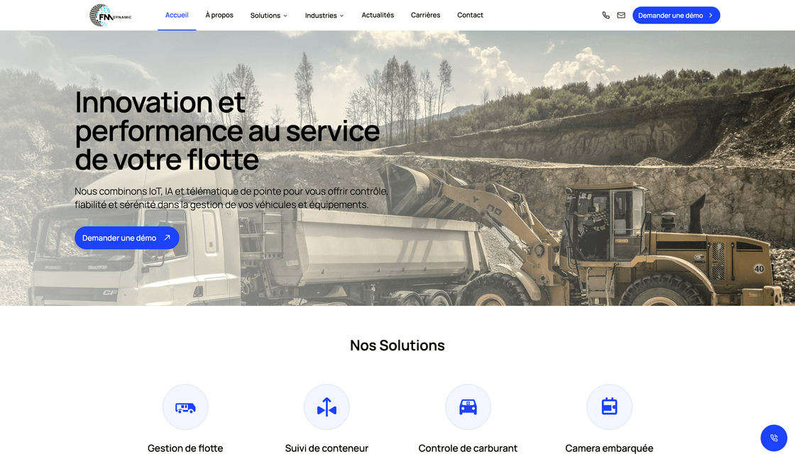 Homepage of FM Dynamic