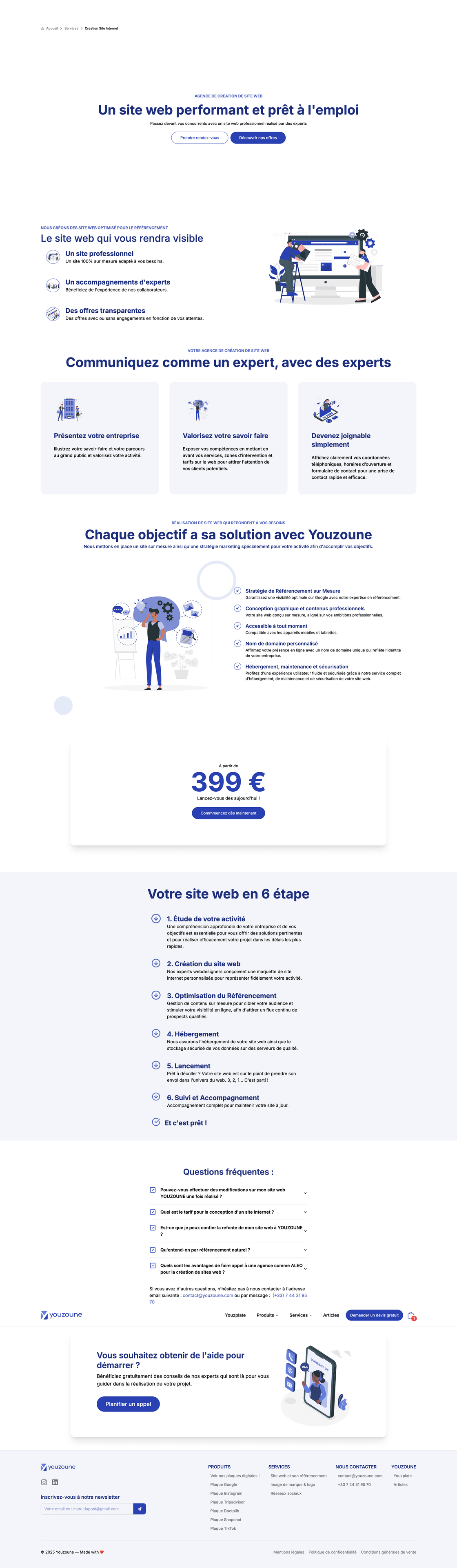 Website development services